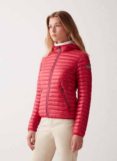 Colmar Übergangansjacke (warm, Daunen Steppjacke, feste Kapuze) rot Damen